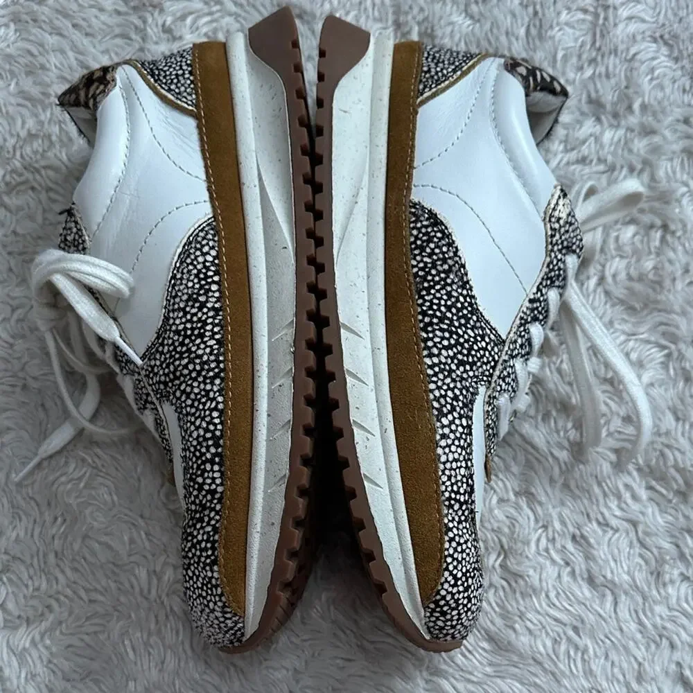 Madewell Deer Patterned Athletic Leather Cowhair Sneakers Pinterest